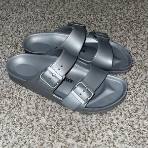 Birkenstock silver EVA sandals
